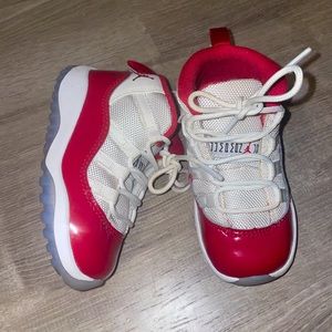 Jordan 11 Toddler Red & White 7C